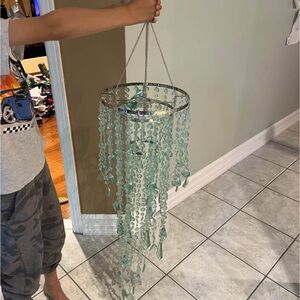 Hanging Beaded Chandelier acrylic new with tags